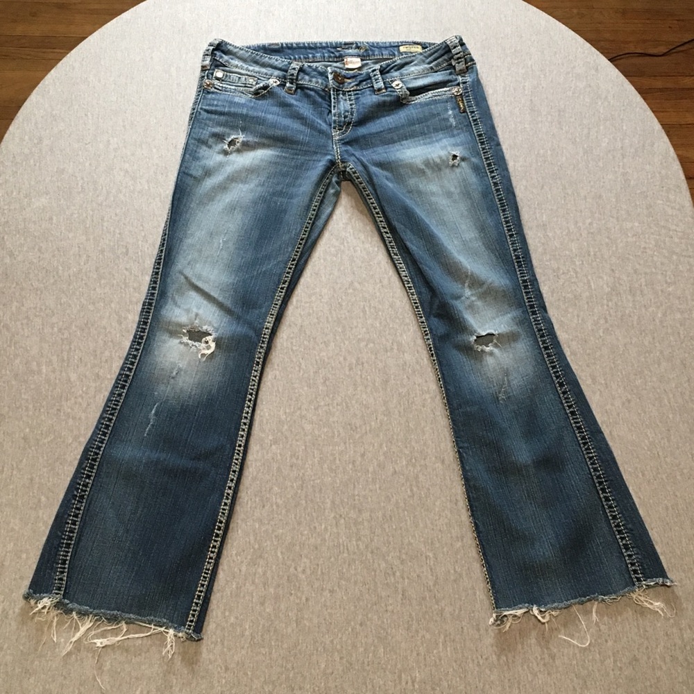 Silver Jeans 32x33 Twisted Blue Bootcut Jeans
